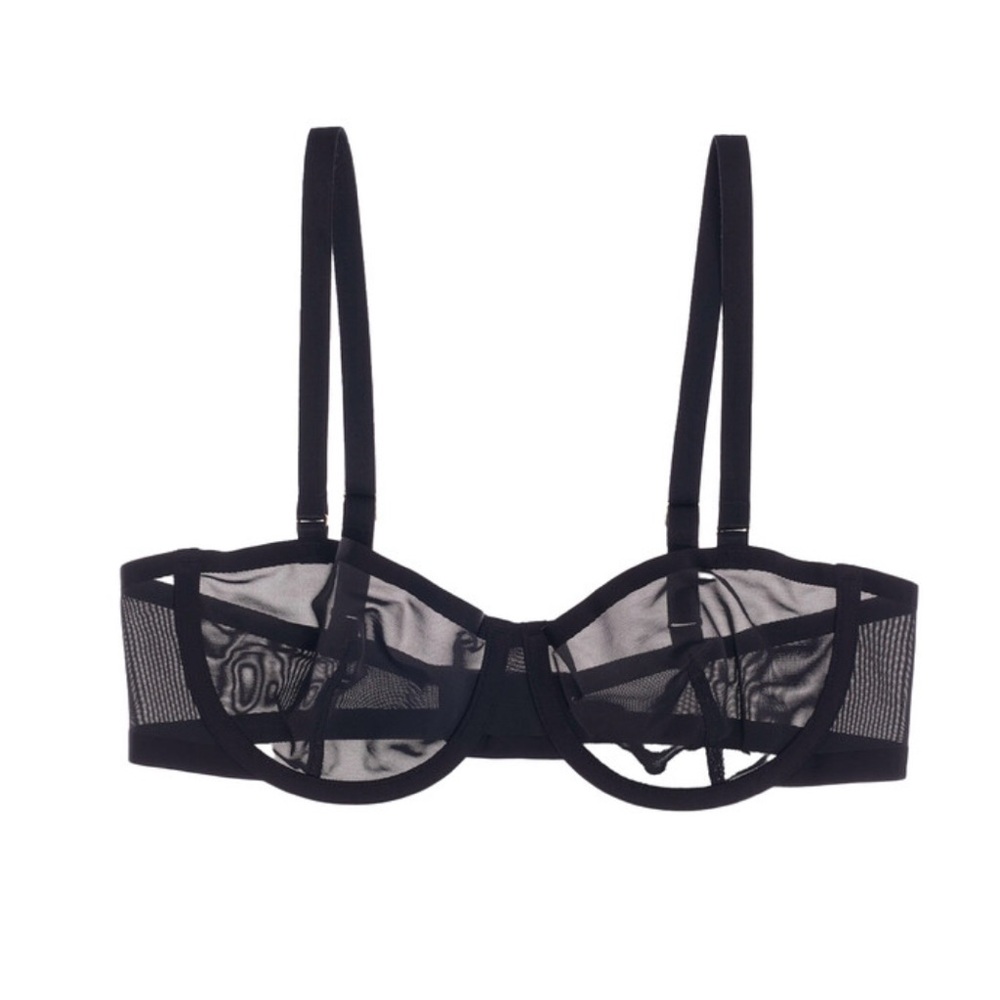 CUUP The Balconette Bra 30G - Black Mesh